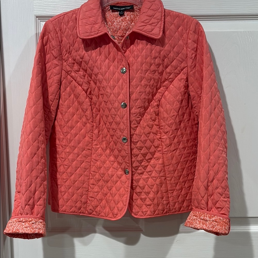 Briggs New York Coral Quilted Snap-Front Jacket - Picture 4 of 6